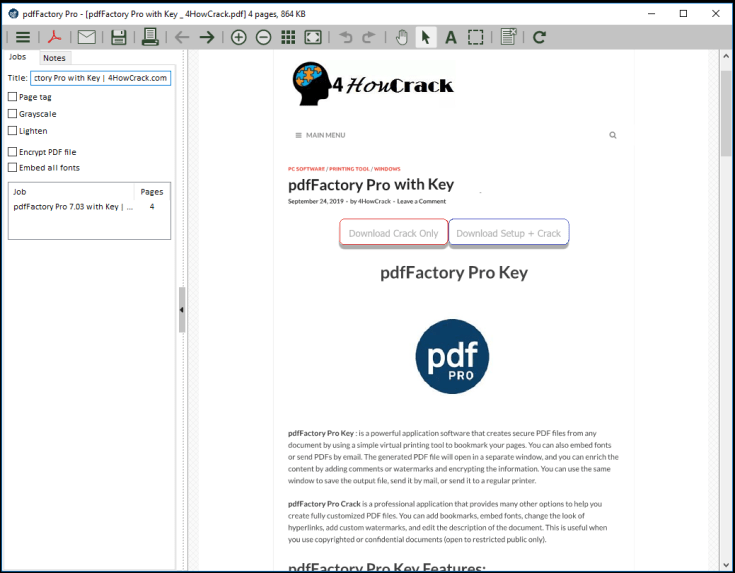 PDF Factory Pro Free Download